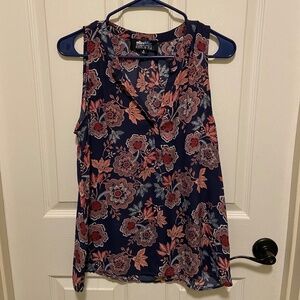 Alice Blue - Medium - Henley Tank Blouse